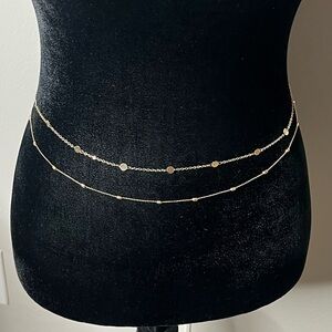 Gold waist chains (2)